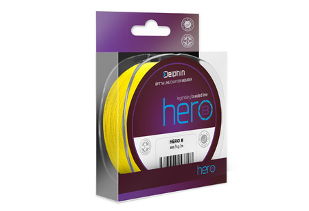 Delphin HERO 8 / fluo żółta 0,22mm 17,7kg  1000m
